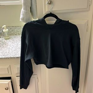 lululemon Black Cropped Hoodie Size 8